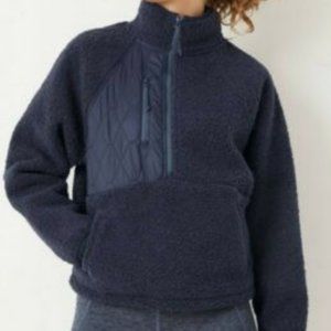 JoyLab Women's 1/2 Zip Sherpa Pullover Sweatshirt